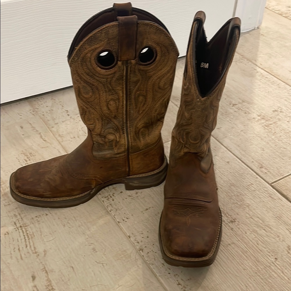 Rebel Leather Cowboy Boots